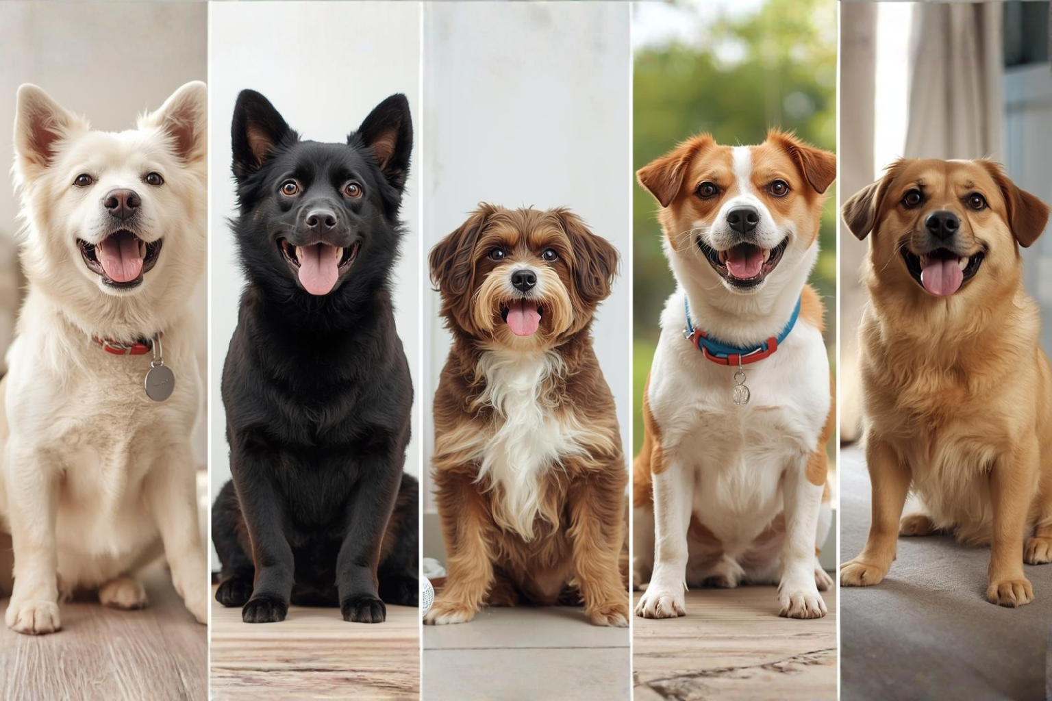 Verschiedene Hunderassen