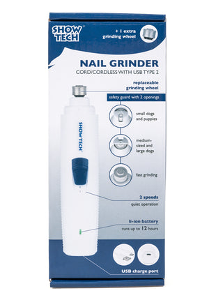 Show Tech Nail Grinder Type2 | Nail Grinder | USB | Wired/wireless