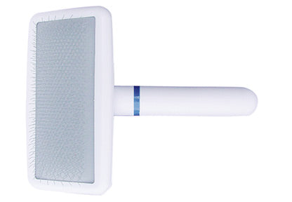 DoggyMan | Soft Slicker Brush weiß | exklusive Bürsten für Hunde und Katzen