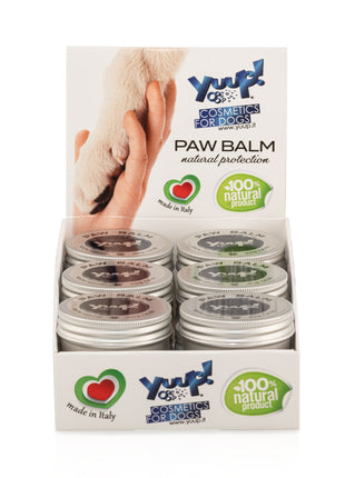 Yuup! Paw Balm Paw Care Wax | Display with 12 cans of 40g each
