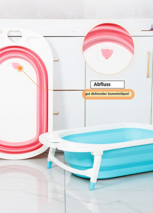 Foldable dog bathtub with feet and drain 