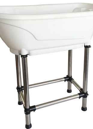 Foldable dog bathtub with stand 