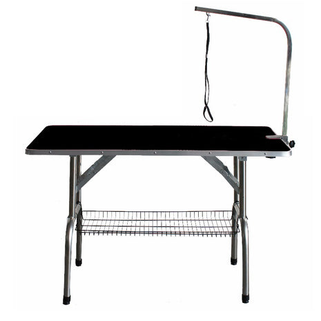 Foldable grooming table with shelf | 90x60x76cm