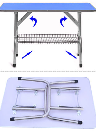 Foldable grooming table with shelf | 117x60x76cm