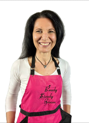 pet beauty hairdressing apron Pinky